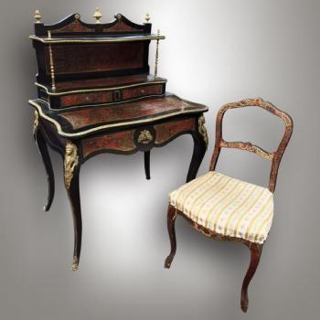 Writing desk with chair